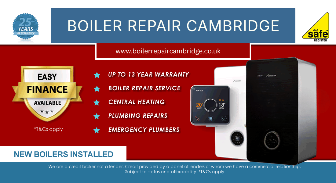 New boilers installation offer in Cambridge poster